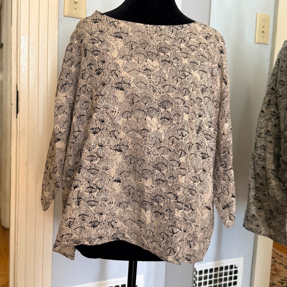 Susan Eastman Cropped Boxy Cotton Gauze Tunic - 100% Cotton - OS